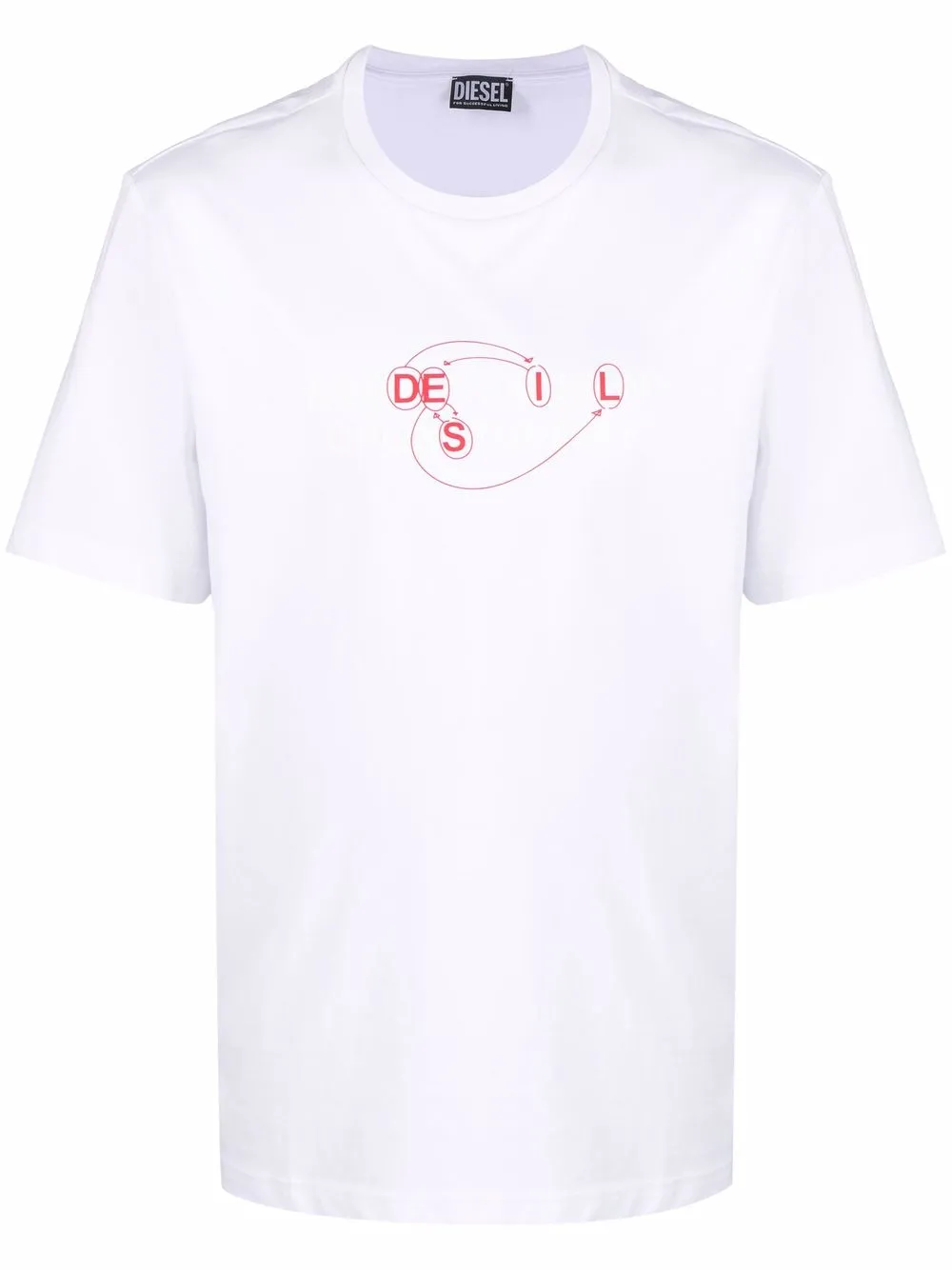 фото Diesel футболка с логотипом alphabet