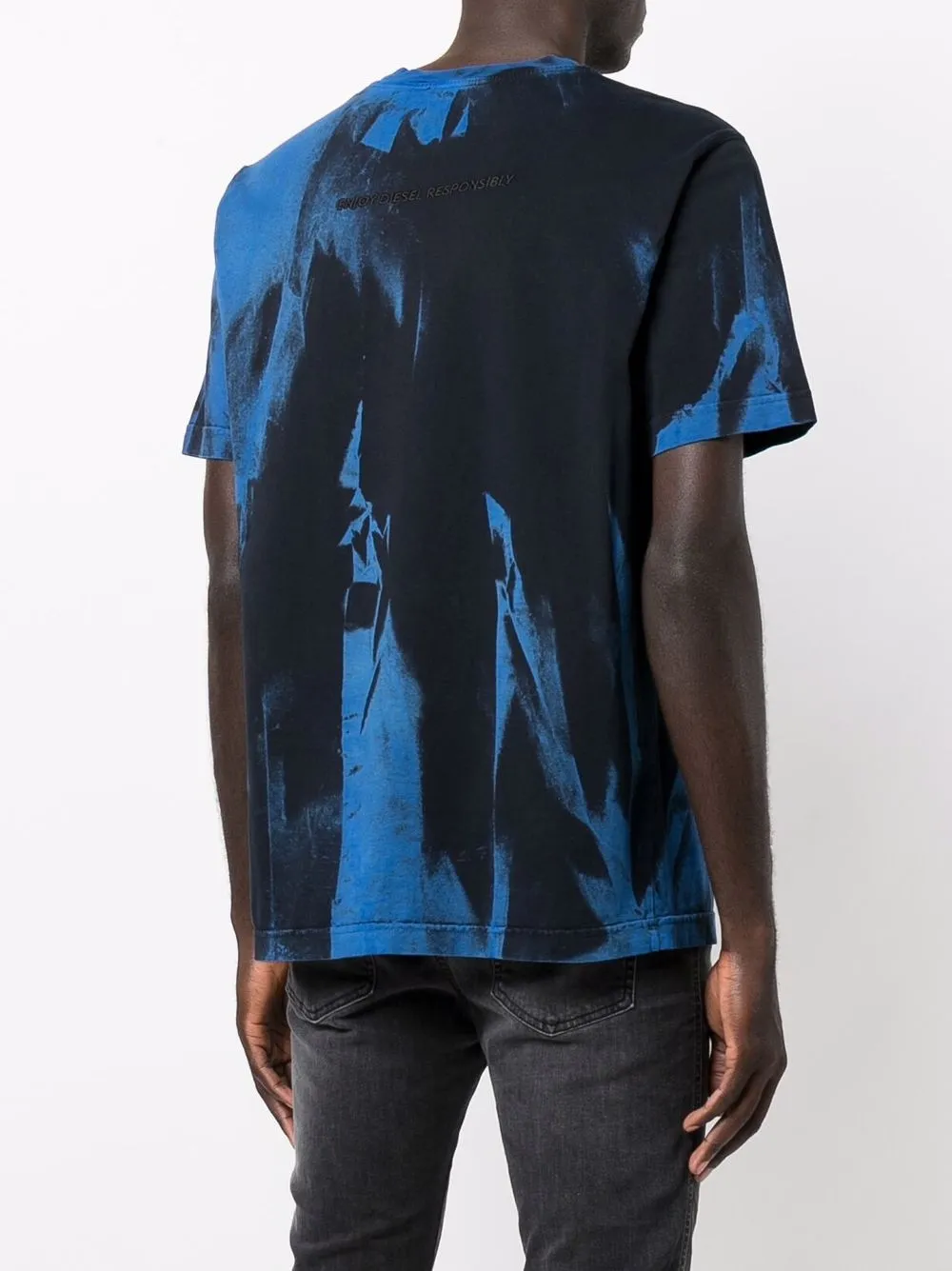 фото Diesel футболка с принтом тай-дай