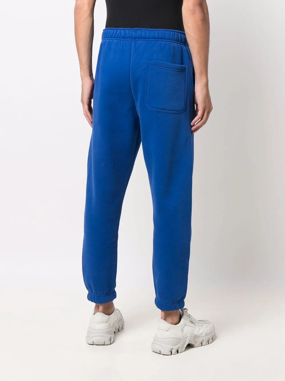 Diesel Logo Patch Sweatpants In Blue