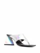 Image 2 of The Attico iridescent-effect thong-strap sandals