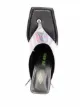 The Attico iridescent-effect thong-strap sandals