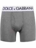 Dolce & Gabbana logo-waistband boxer trunks - Grey