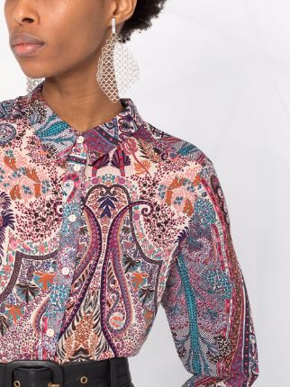 paisley-print shirt展示图