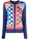 Dolce & Gabbana Carretto button-down silk cardigan - Blue