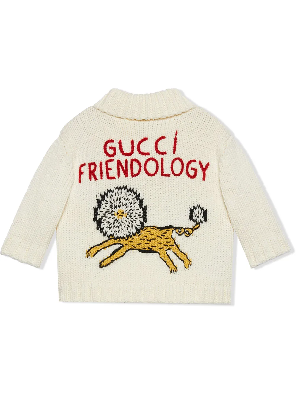Gucci X Freya Hartas Patterned Intarsia-knit Cardigan In White