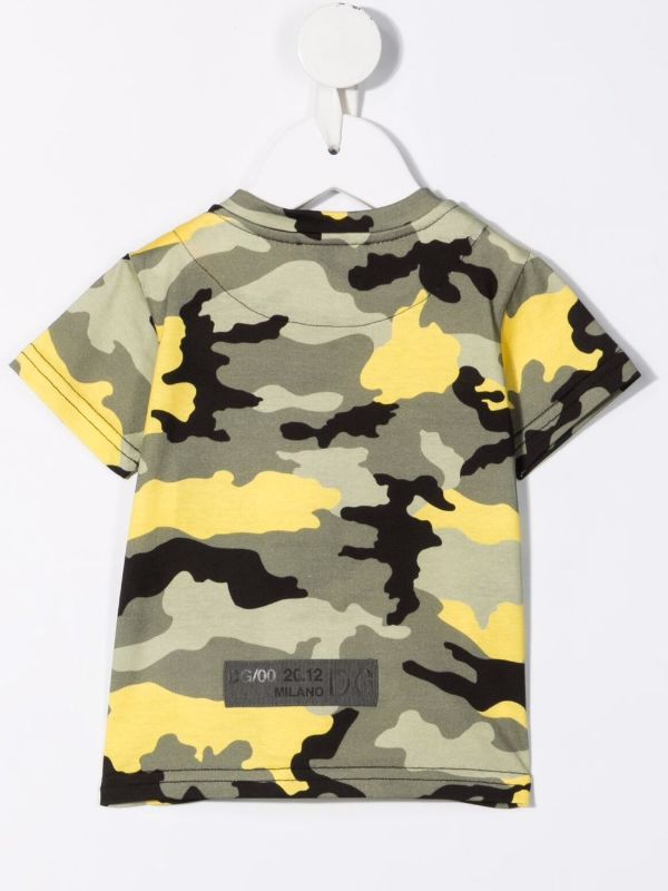 Dolce & Gabbana Camouflage Print Cotton T-shirt - Farfetch