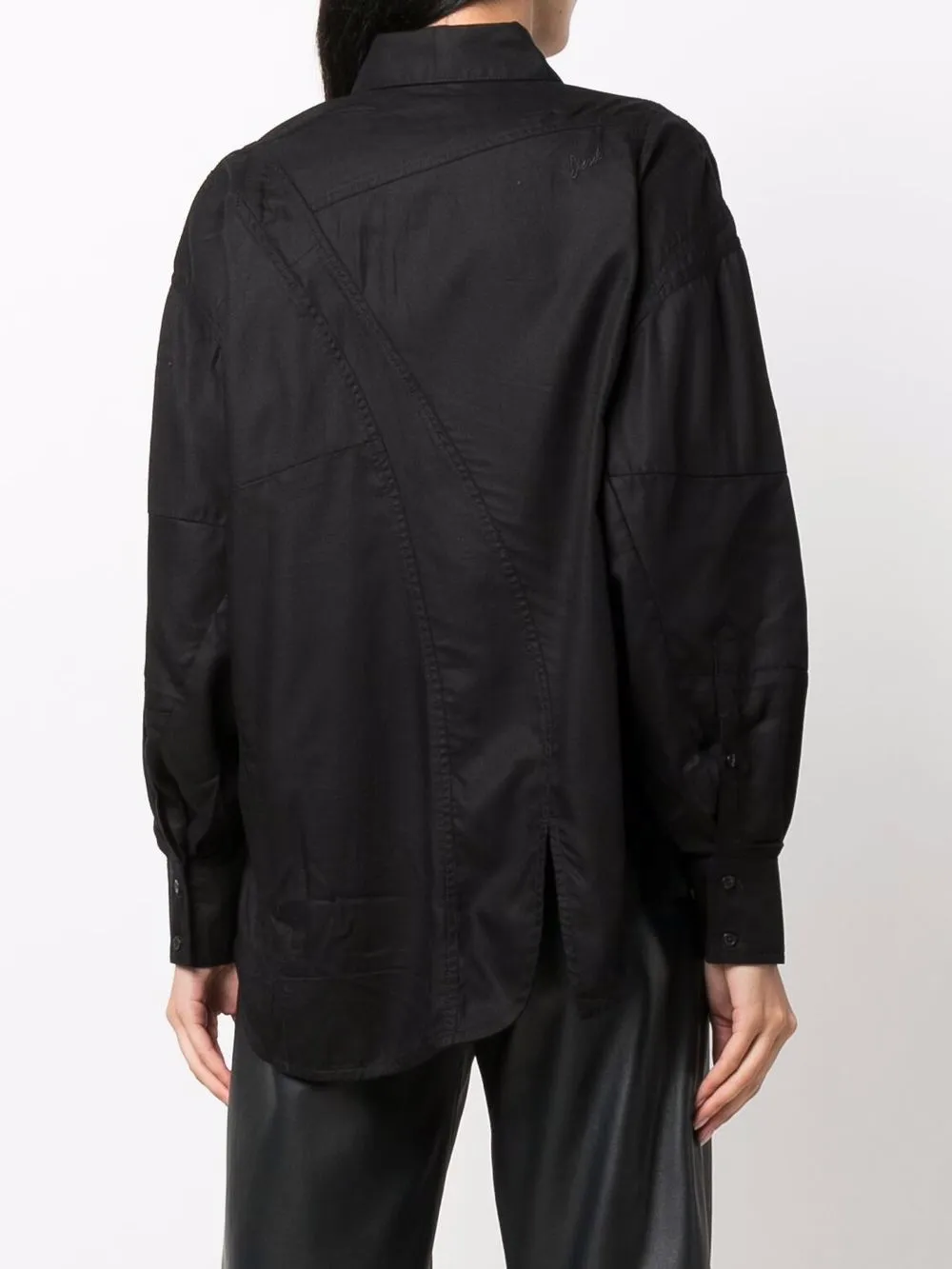 Diesel Gedeconstrueerde blouse Zwart
