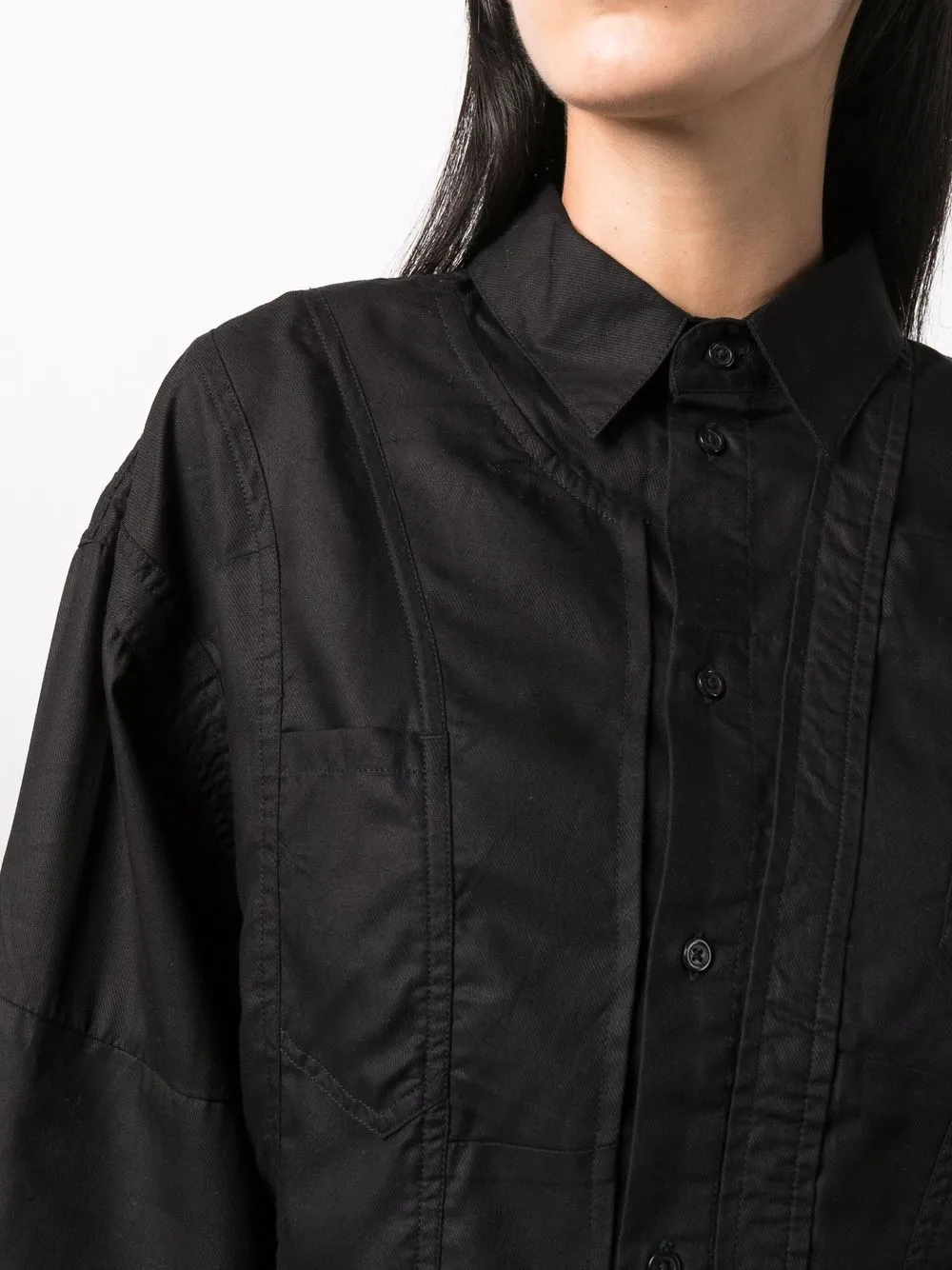 Diesel Gedeconstrueerde blouse Zwart