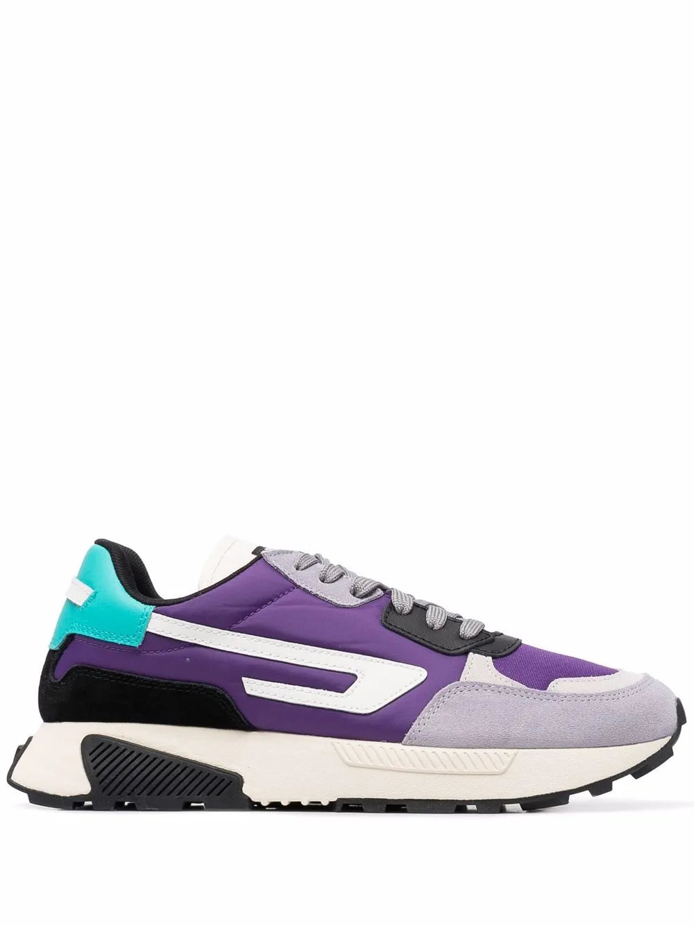 Diesel colour-block logo sneakers 