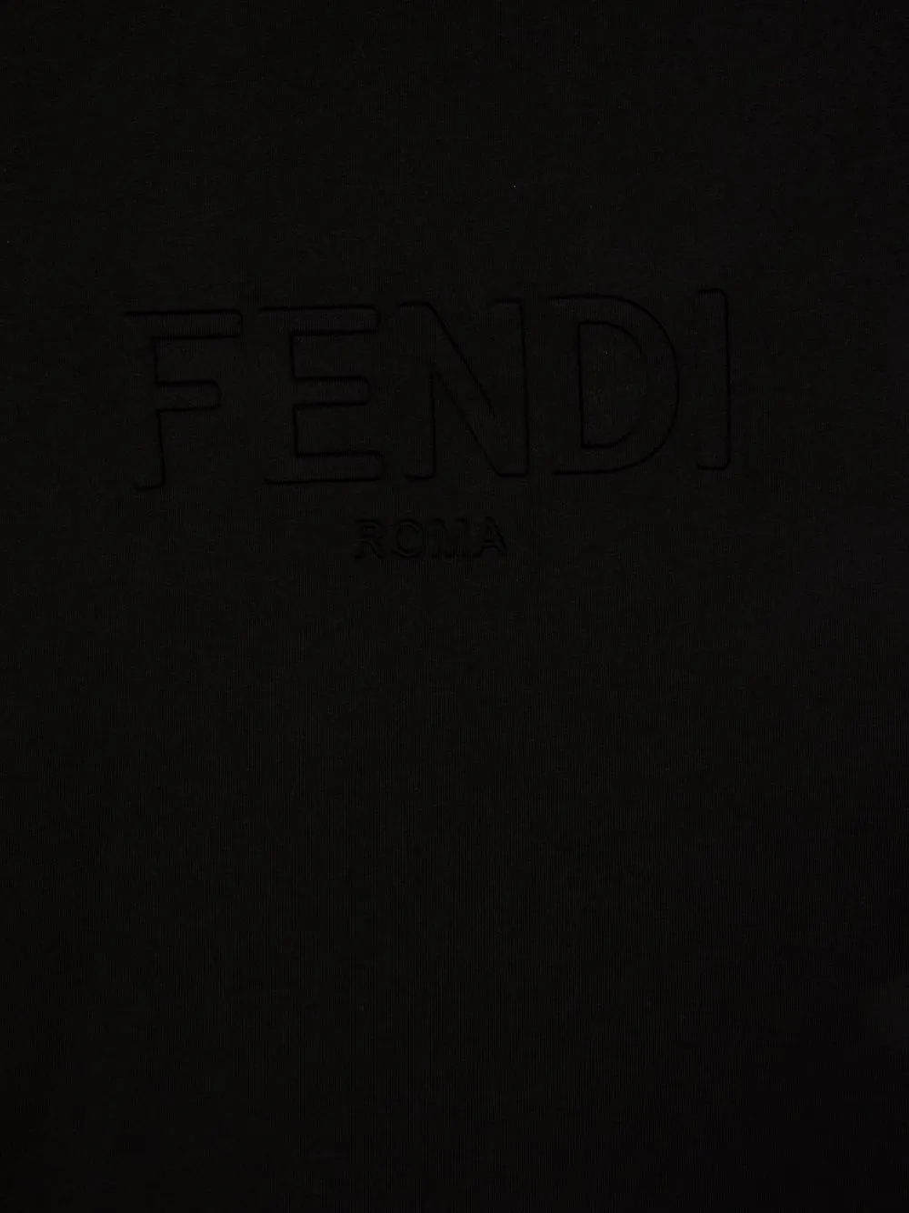 фото Fendi kids платье-футболка с тисненым логотипом