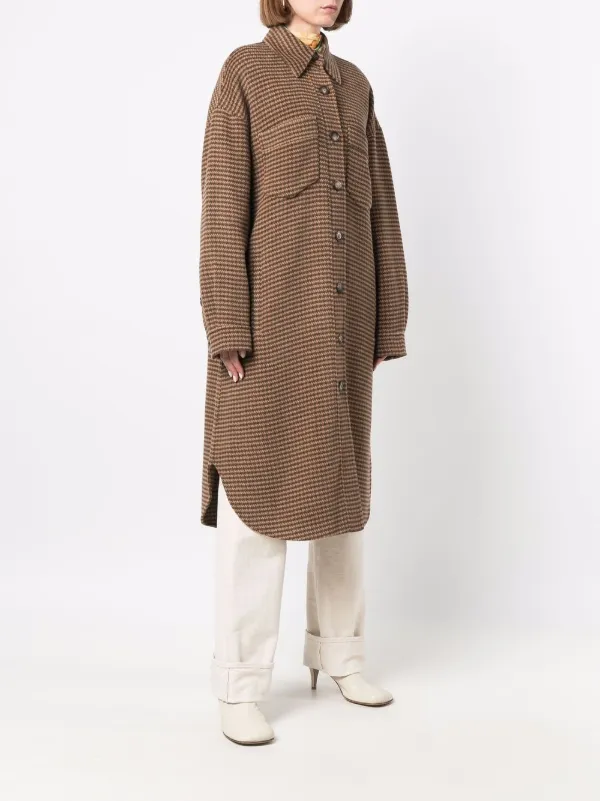 nanushka check coat