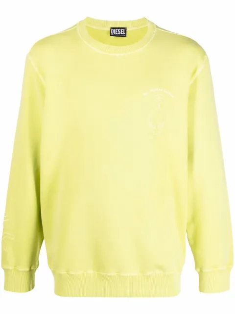 Diesel embroidered motif jumper