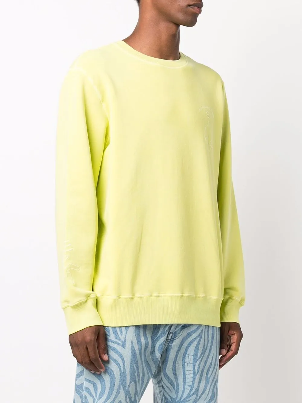  Diesel Pullover Mit Muster   Grün 