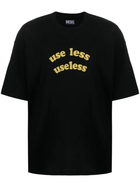 Diesel slogan-print oversized T-shirt