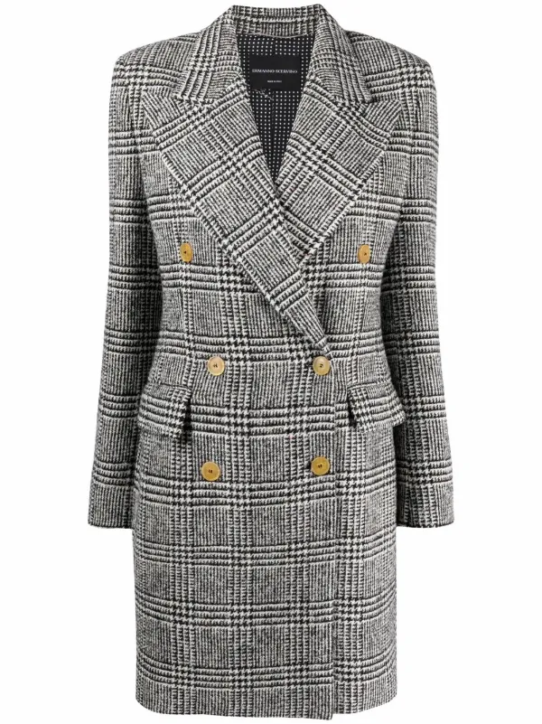 check single breasted coat