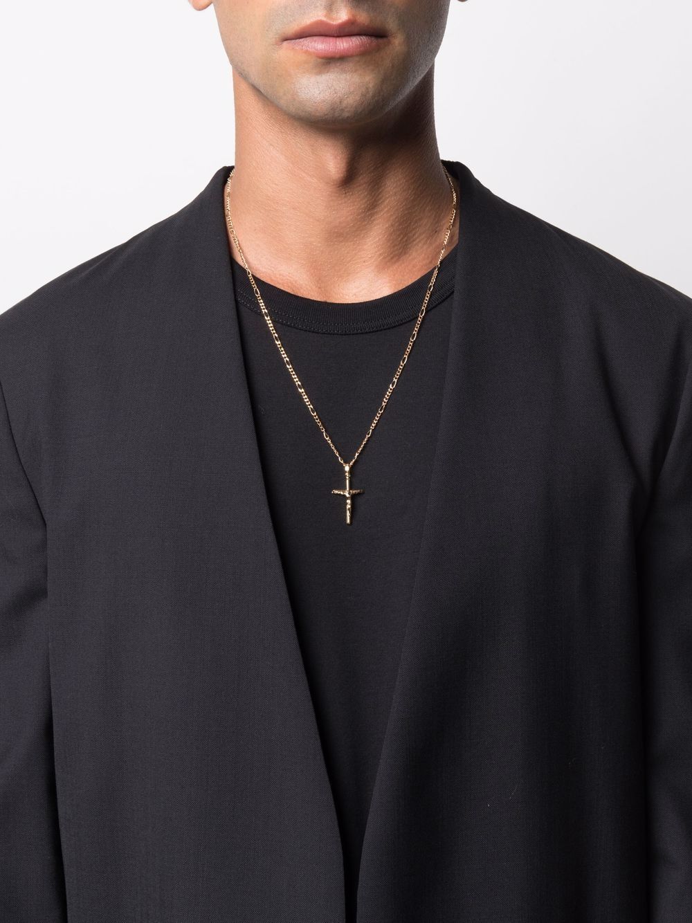 Shop Dolce & Gabbana Crucifix Pendant Necklace In Gold