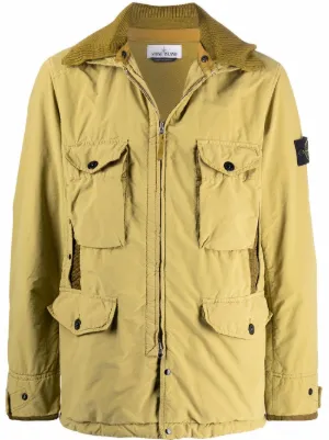 yellow military jacket