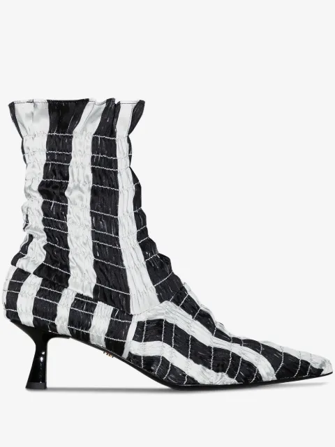 Amy Crookes Marthe 60mm shirred boots