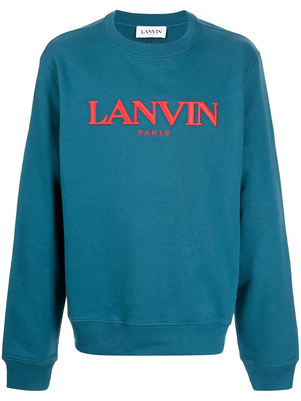 

Lanvin sudadera con logo bordado - Azul