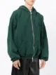 Rhude oversized zipped hoodie