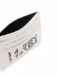 Imagem 1 de MM6 Maison Margiela Porta-cartões de couro com estampa de logo