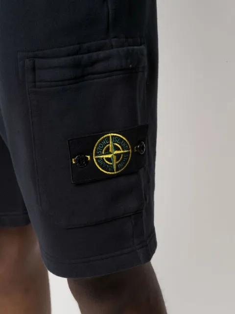 Stone Island Fleece Track Shorts - Farfetch