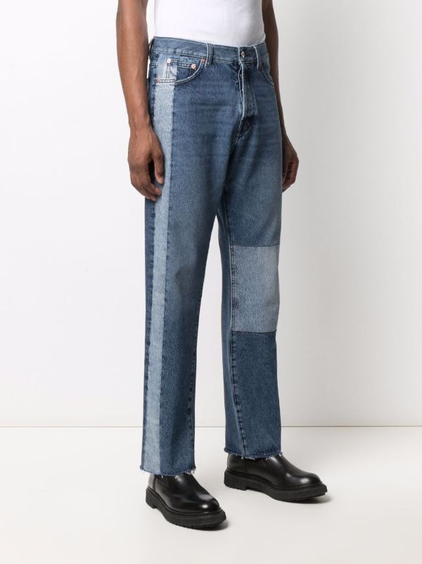 valentino patchwork jeans