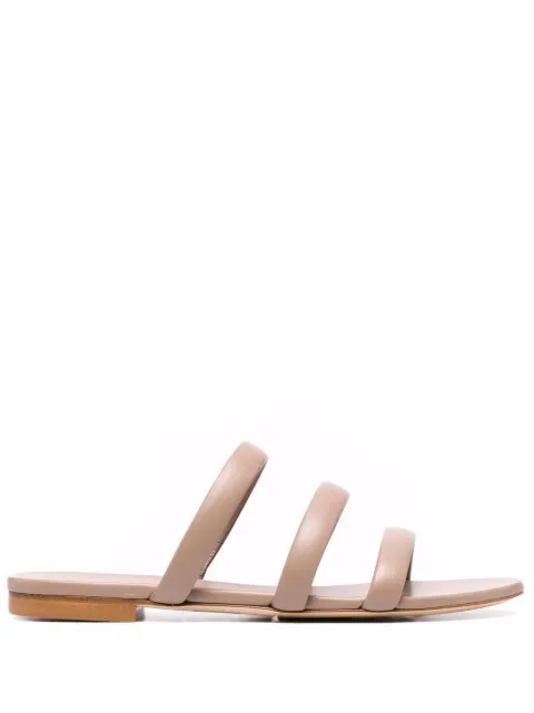aeyde chrissy leather slides