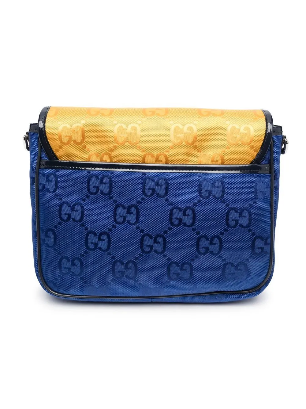  Gucci Kids Gg Colour-block Messenger Bag - Blue 