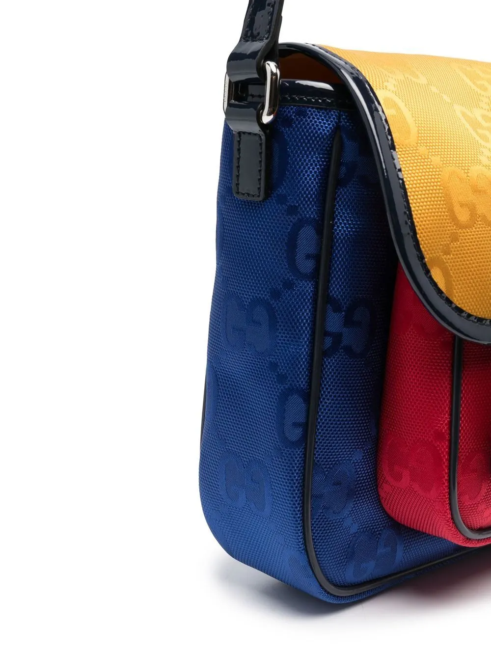 Gucci Kids GG messengertas met colourblocking - Blauw