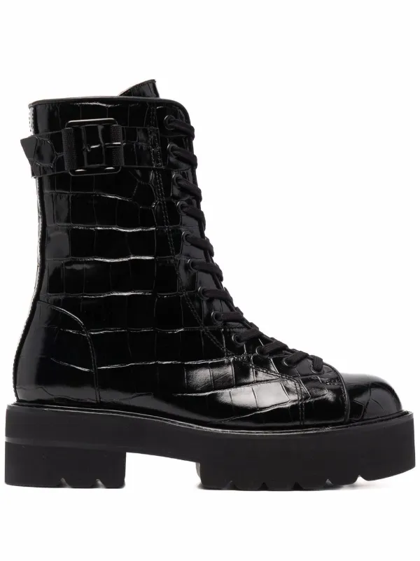 stuart weitzman croc boots