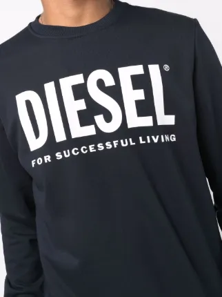 logo-print crew neck sweatshirt展示图