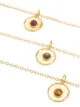 Sylvia Toledano tiger eye medallion layered necklace