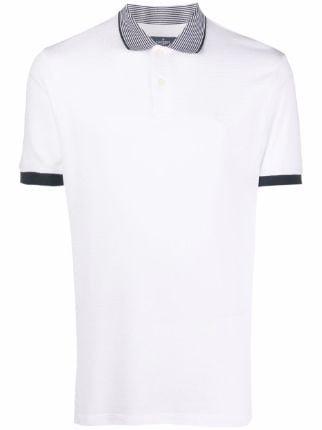 Hackett Striped Collar Polo Shirt - Farfetch