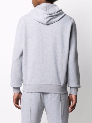 mélange-effect cotton-blend hoodie展示图