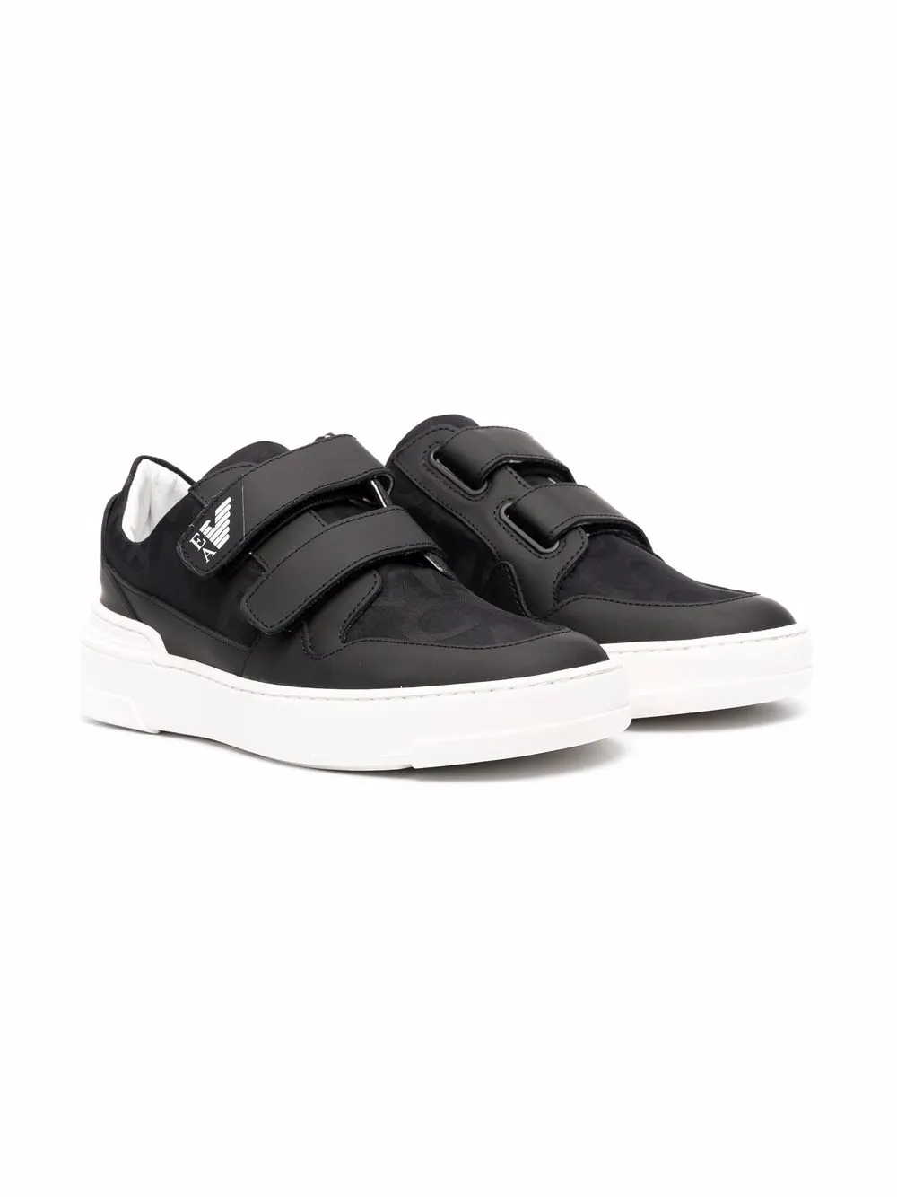 фото Emporio armani kids кеды на липучках с логотипом