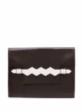 Hermès Pre-Owned 1984 appliqué hand strap clutch - Brown