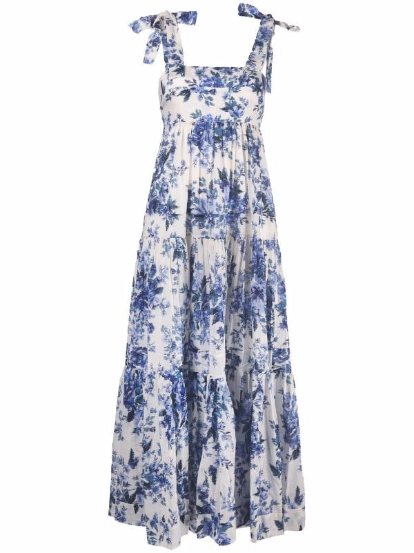 Shop Zimmermann floral-print sleeveless ...