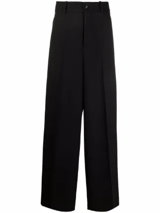Farfetch Uomo Abbigliamento Pantaloni e jeans Pantaloni Pantaloni eleganti Nero Pantaloni sartoriali a gamba ampia 
