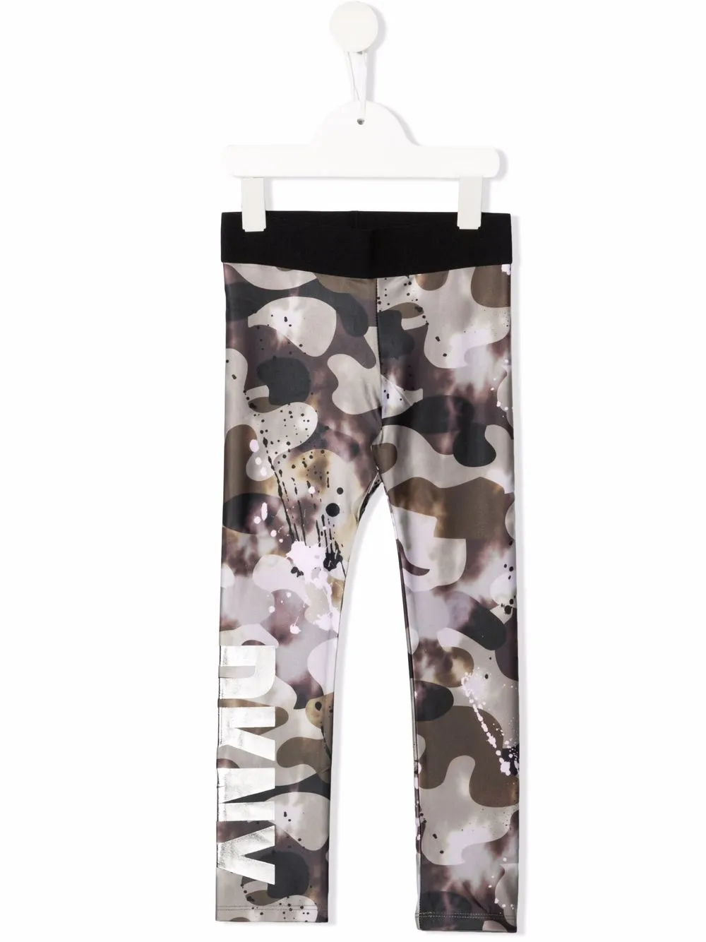 

Dkny Kids leggins con estampado militar - Verde