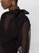 Valentino pussy-bow sheer dress