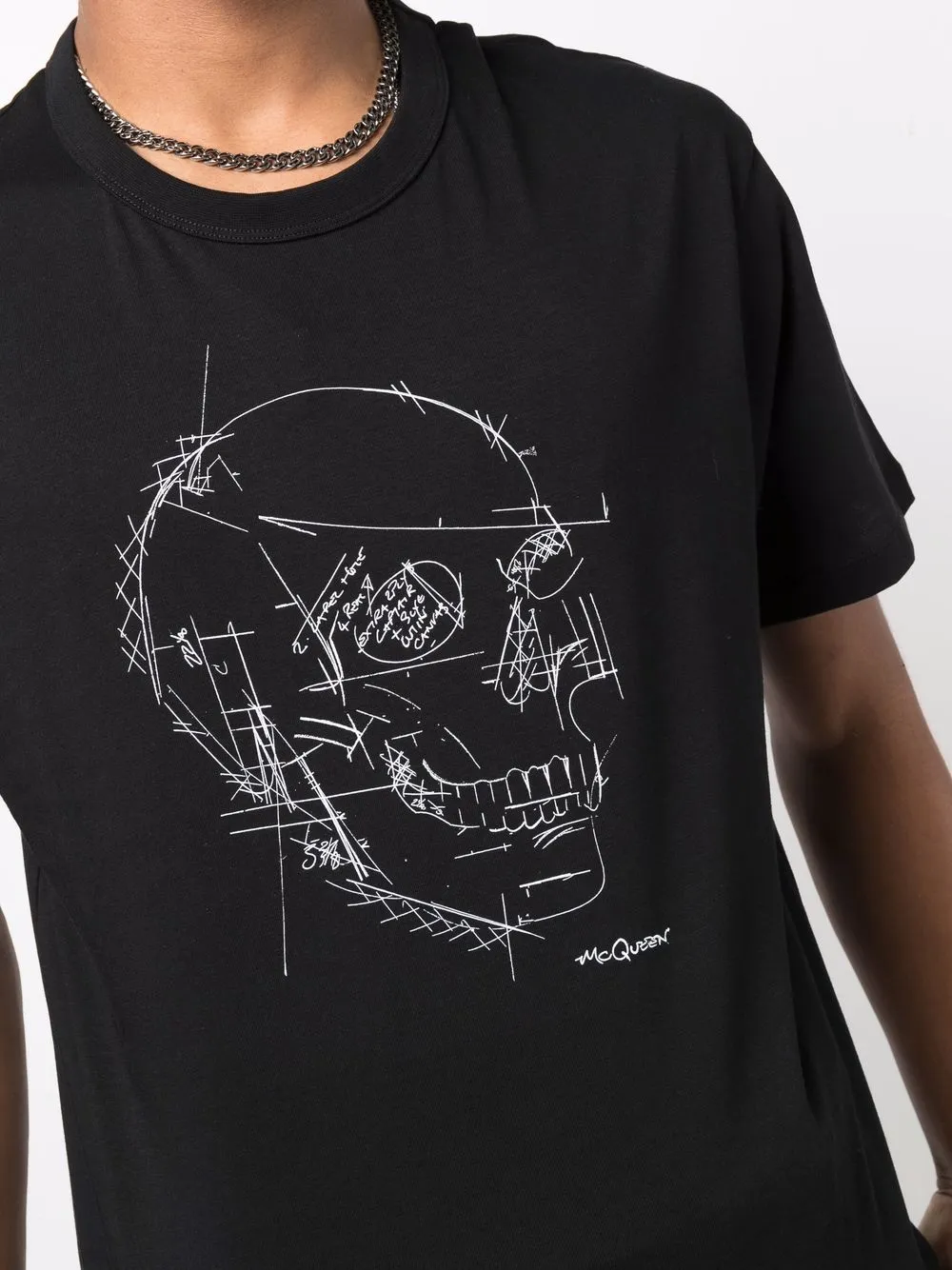 фото Alexander mcqueen футболка с принтом skull