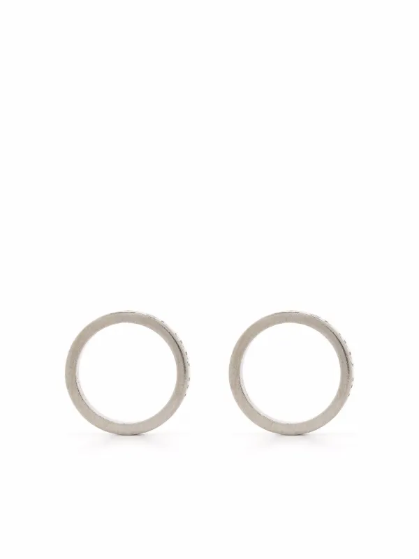 Maison Margiela numbers-engraved Circle Earrings - Farfetch