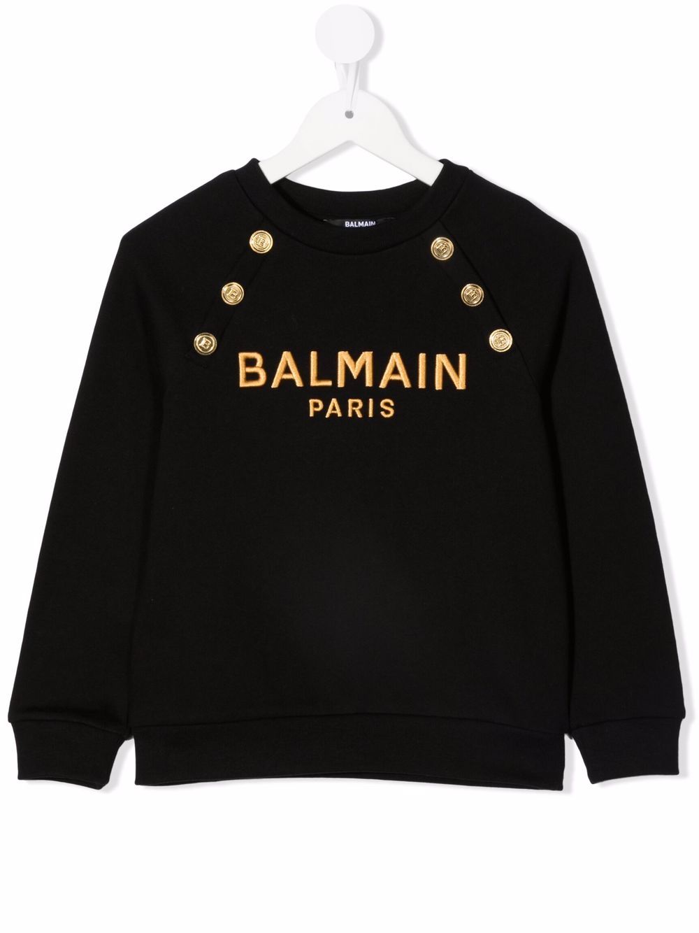 фото Balmain kids толстовка с вышитым логотипом