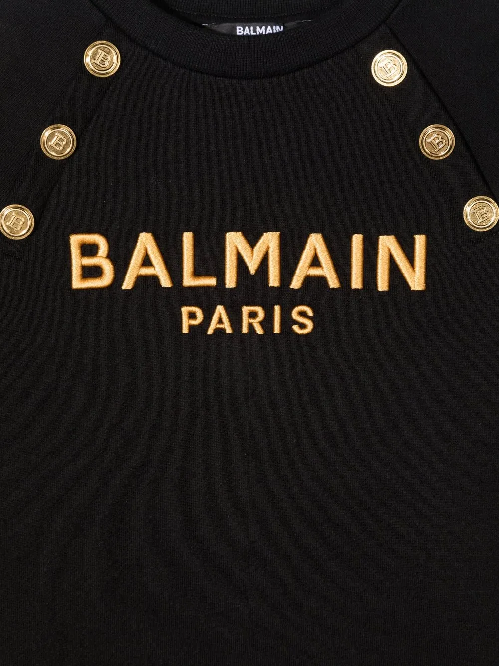 фото Balmain kids толстовка с вышитым логотипом