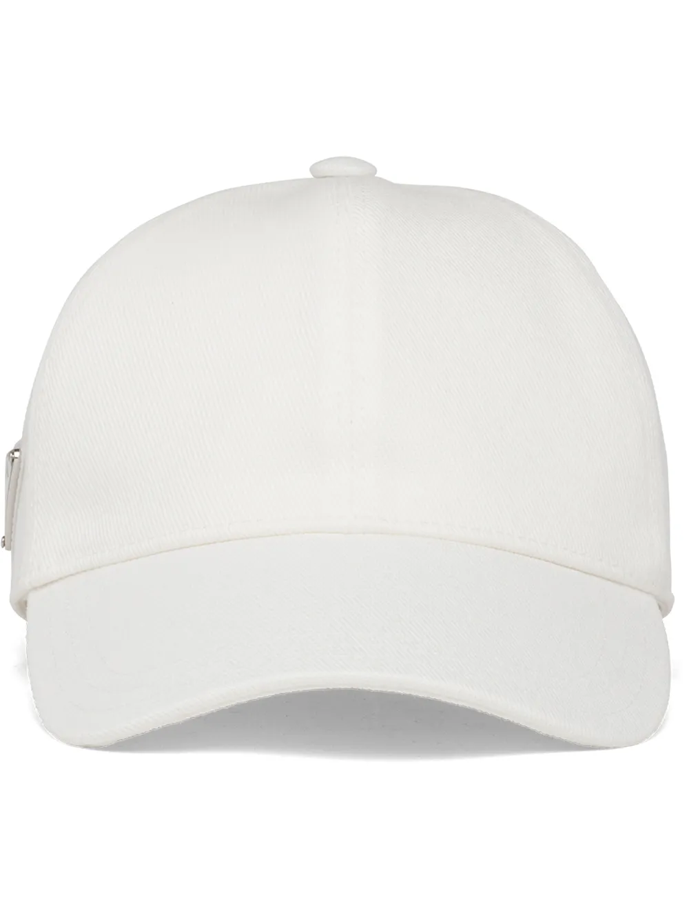 

Prada gorra de béisbol con placa del logo - Blanco