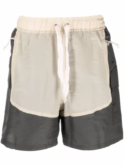 x Rhuigi two-tone drawstring track 
