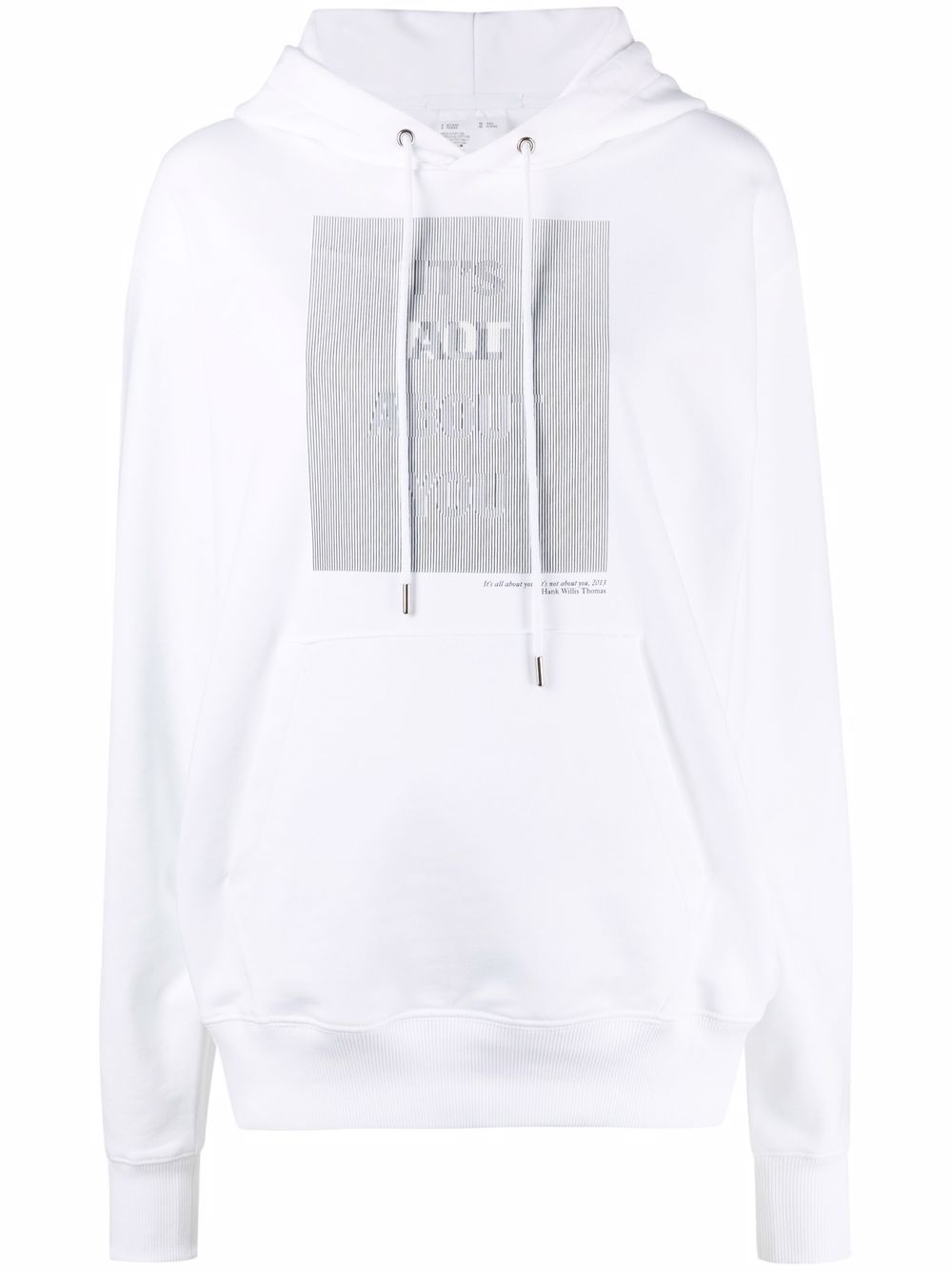 фото Helmut lang slogan-print hoodie