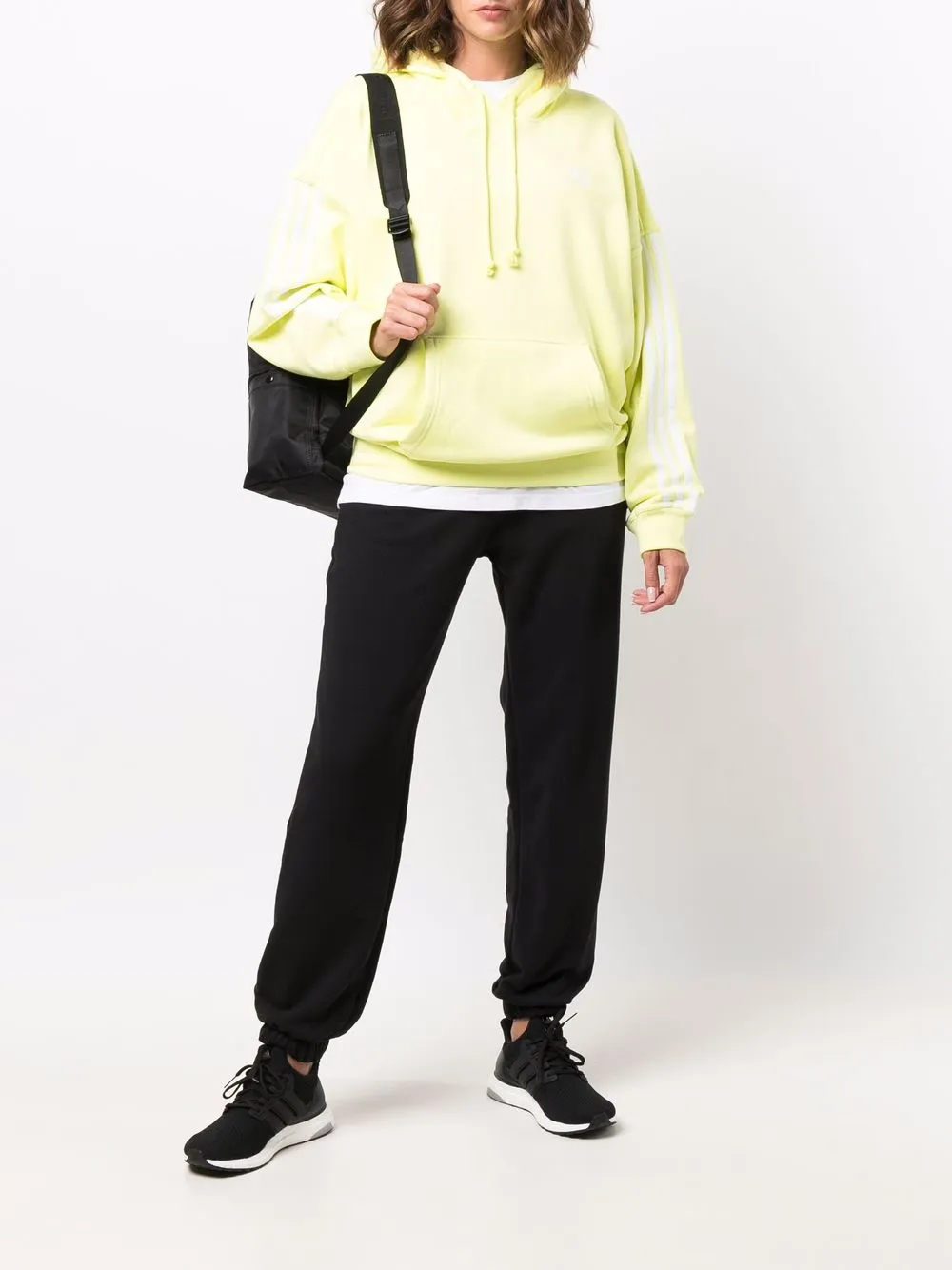 фото Adidas худи оверсайз с полосками и логотипом