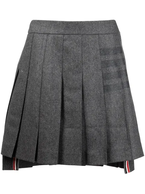 Thom Browne 4-Bar stripe pleated skirt